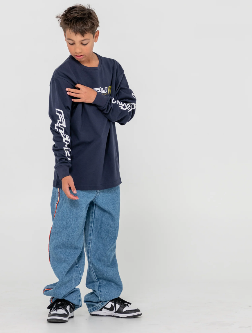 RUSTY Jetsetter Long Sleeve Graphic Tee Boys