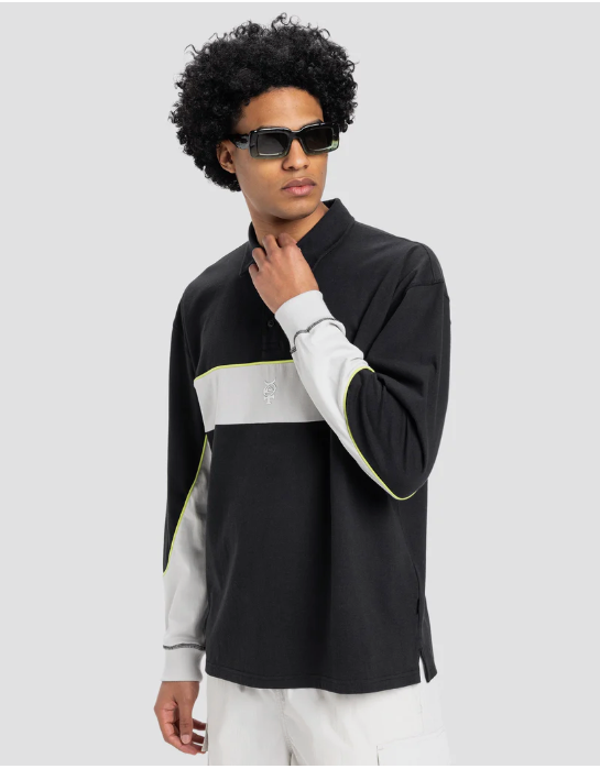 QUIKSILVER Mens Mercury Rugby Long Sleeve Shirt