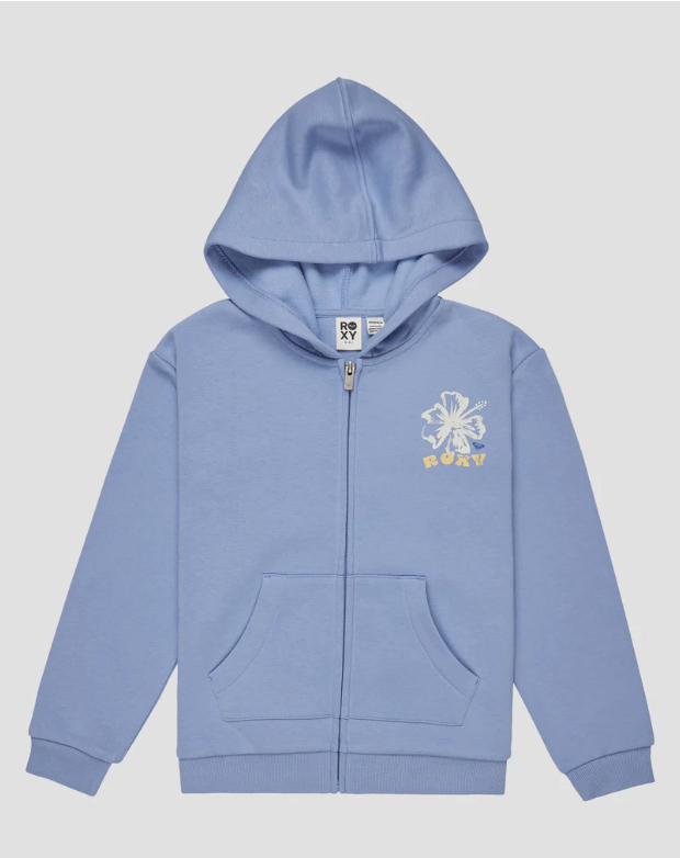 ROXY Girls 4-16 Surf Feeling Zip Up Brushed Hoodie