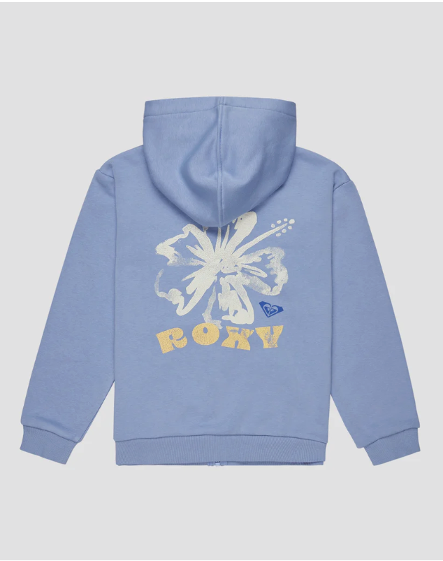ROXY Girls 4-16 Surf Feeling Zip Up Brushed Hoodie