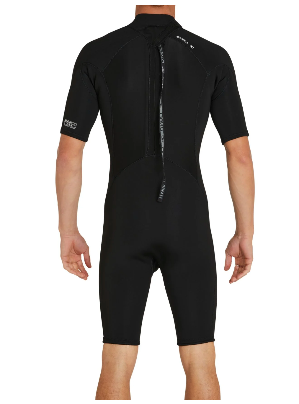 O'NEILL Defender Back Zip Short Sleeve Spring Suit 2mm Wetsuit - Black