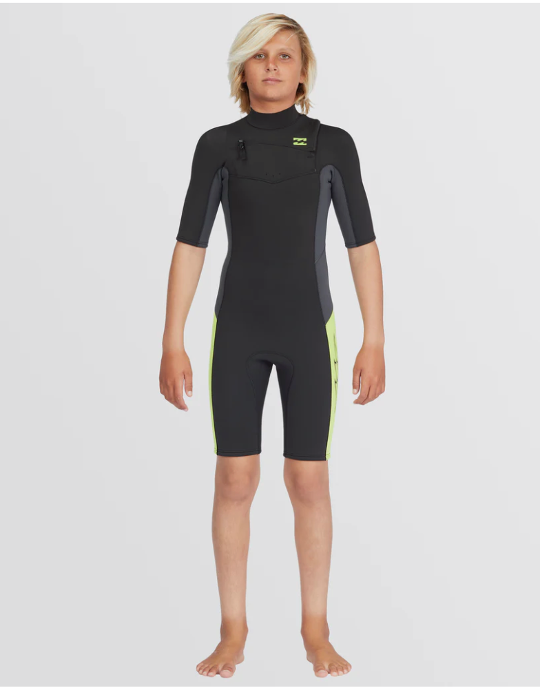 BILLABONG BOYS 2/2mm Absolute Chest Zip GBS Springsuit