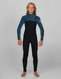 O'NEILL - Boy's HyperFire 3/2mm Steamer Chest Zip Wetsuit - Cadet