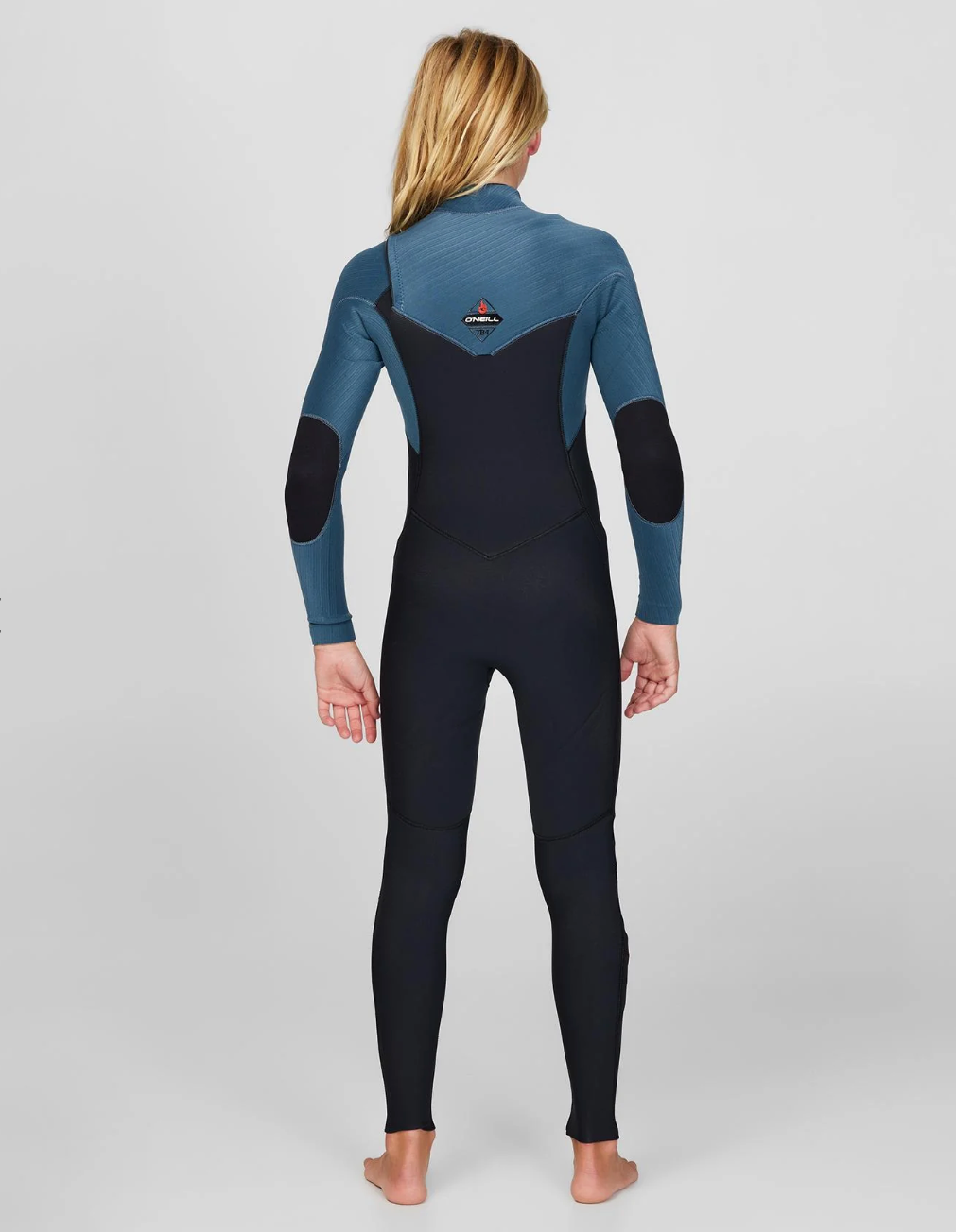 O'NEILL - Boy's HyperFire 3/2mm Steamer Chest Zip Wetsuit - Cadet