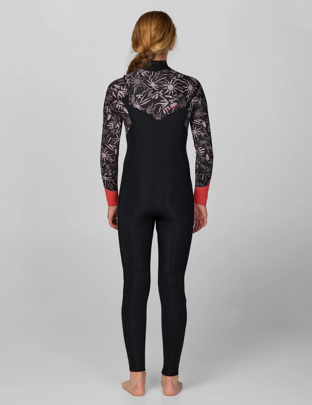 O'NEILL - Girl's Bahia 4/3mm Steamer Chest Zip Wetsuit - Follow The Sun