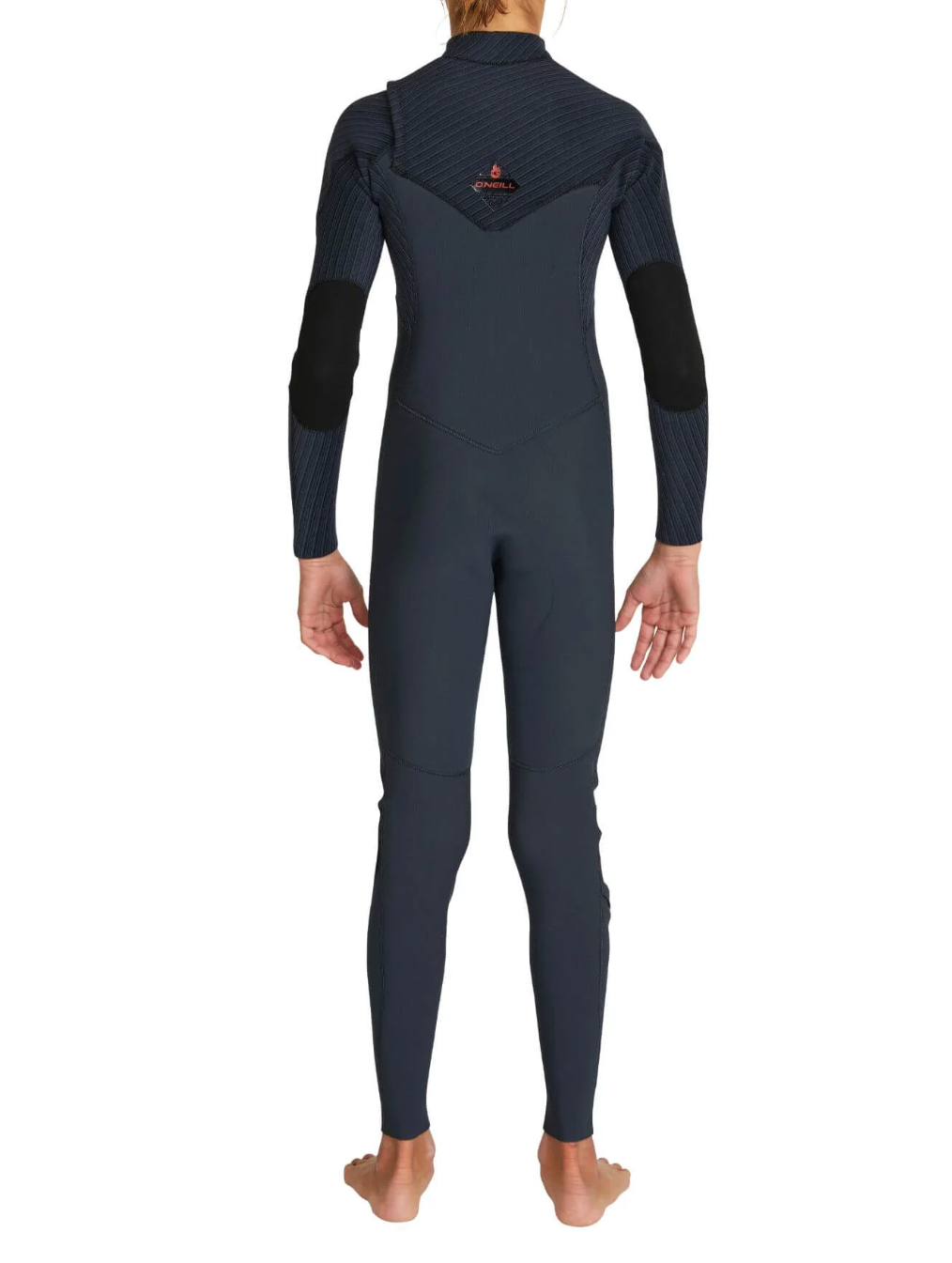 O'NEILL - Boy's HyperFire 4/3mm Steamer Chest Zip Wetsuit - Gunmetal