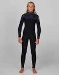 O'NEILL - Boy's Defender 4/3mm Steamer Chest Zip Wetsuit - Gunmetal