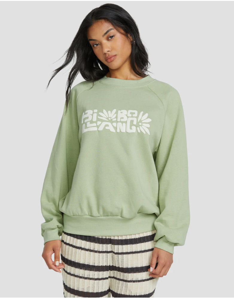 BILLABONG Womens The Waves Crew Neck