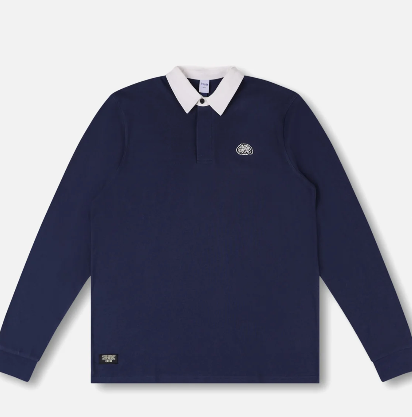 RIVVIA SCATTER BRAIN LS RUGBY POLO : DARK NAVY