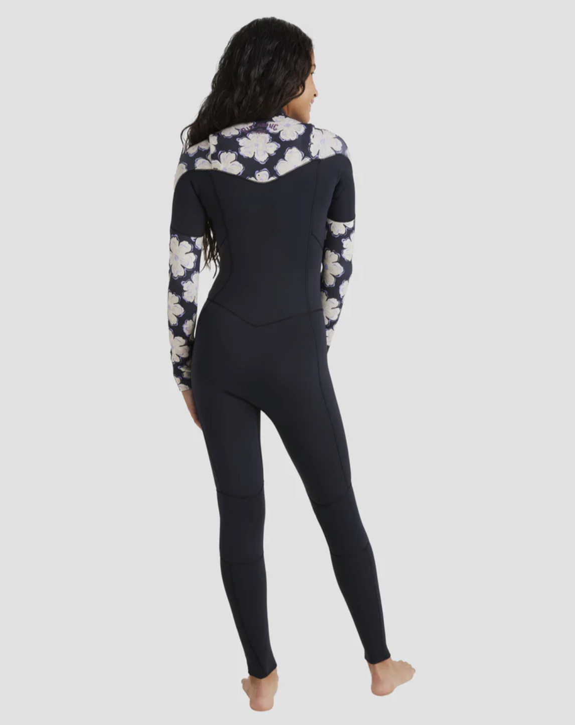 BILLABONG GIRLS 8-14 3/2MM SALTY DAYZ NATURAL CHEST ZIP STEAMER WETSUIT