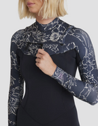 BILLABONG Womens 3/2mm Salty Dayz Natural Chest Zip Steamer Wetsuit