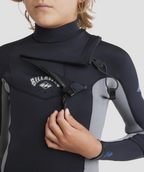 BILLABONG Boys 6-16 3/2mm Absolute Natural Chest Zip Steamer Wetsuit