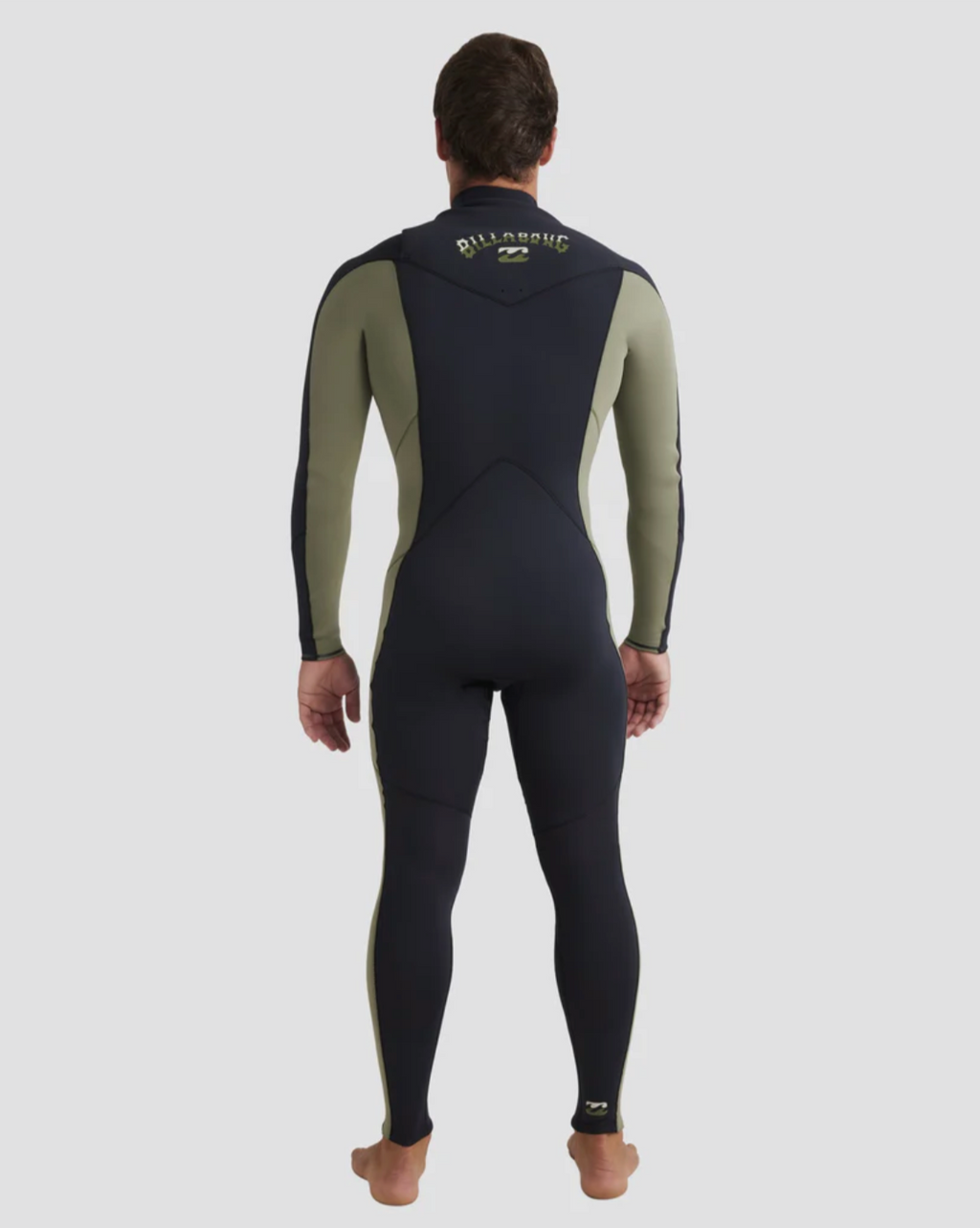 BILLABONG Mens 3/2mm Absolute Natural Chest Zip Steamer Wetsuit