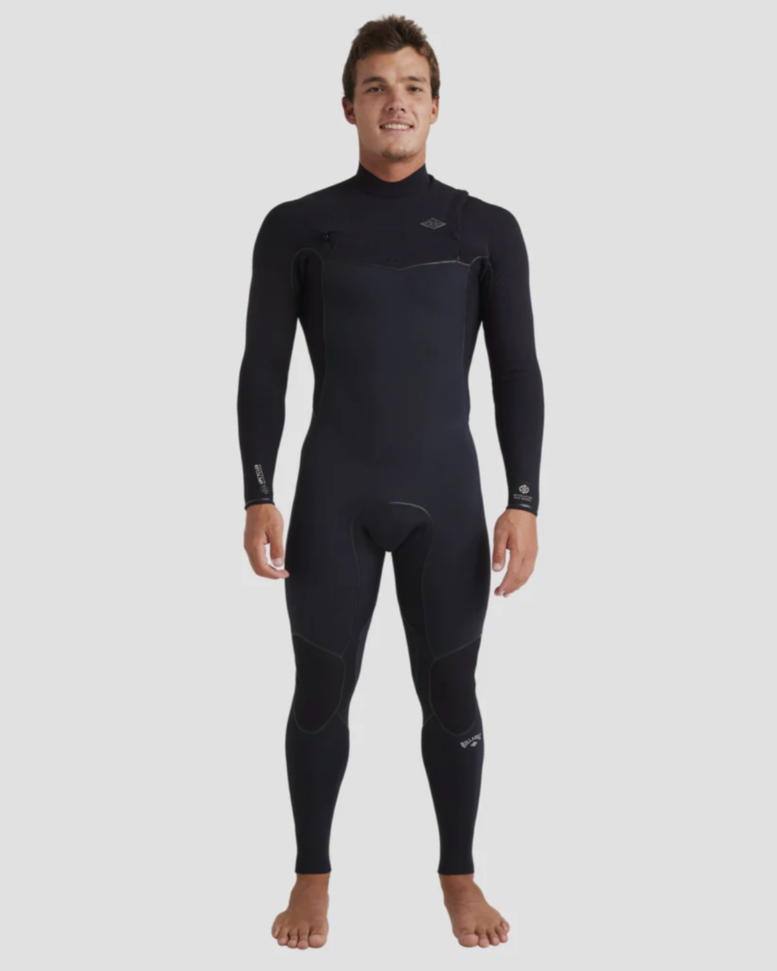 BILLABONG Mens 3/2mm Revolution Chest Zip Steamer Wetsuit