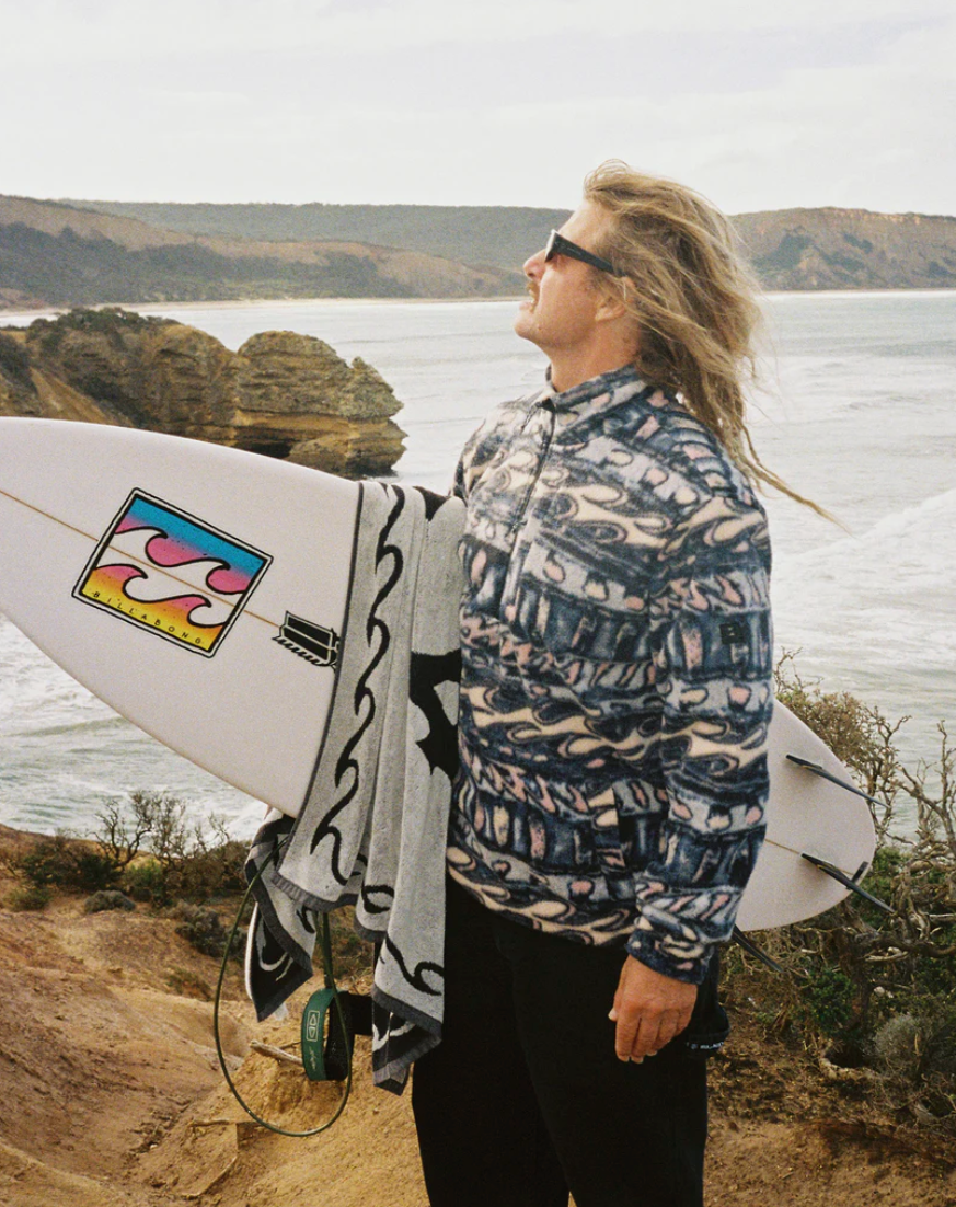 BILLABONG Mens Occy Heritage Mock Neck Fleece Pullover