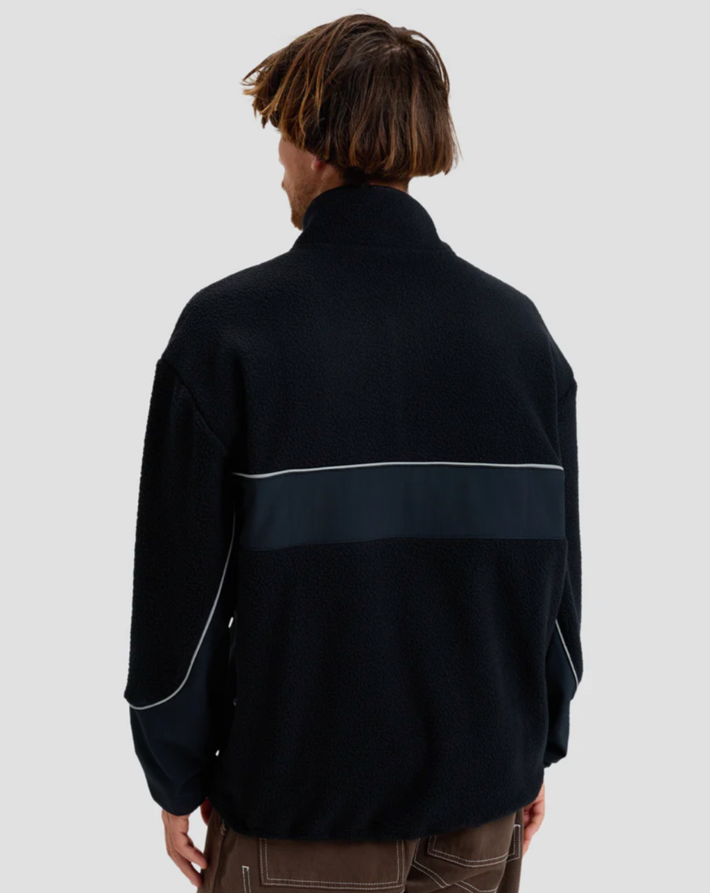QUIKSILVER Mens Mercury Sherpa Half Zip Sweatshirt