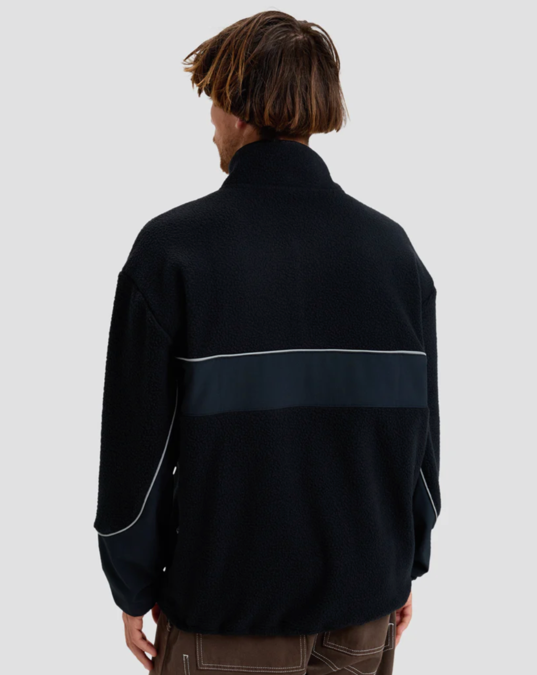 QUIKSILVER Mens Mercury Sherpa Half Zip Sweatshirt