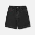 RIVVIA GLOBAL DENIM SHORT : WORN BLACK