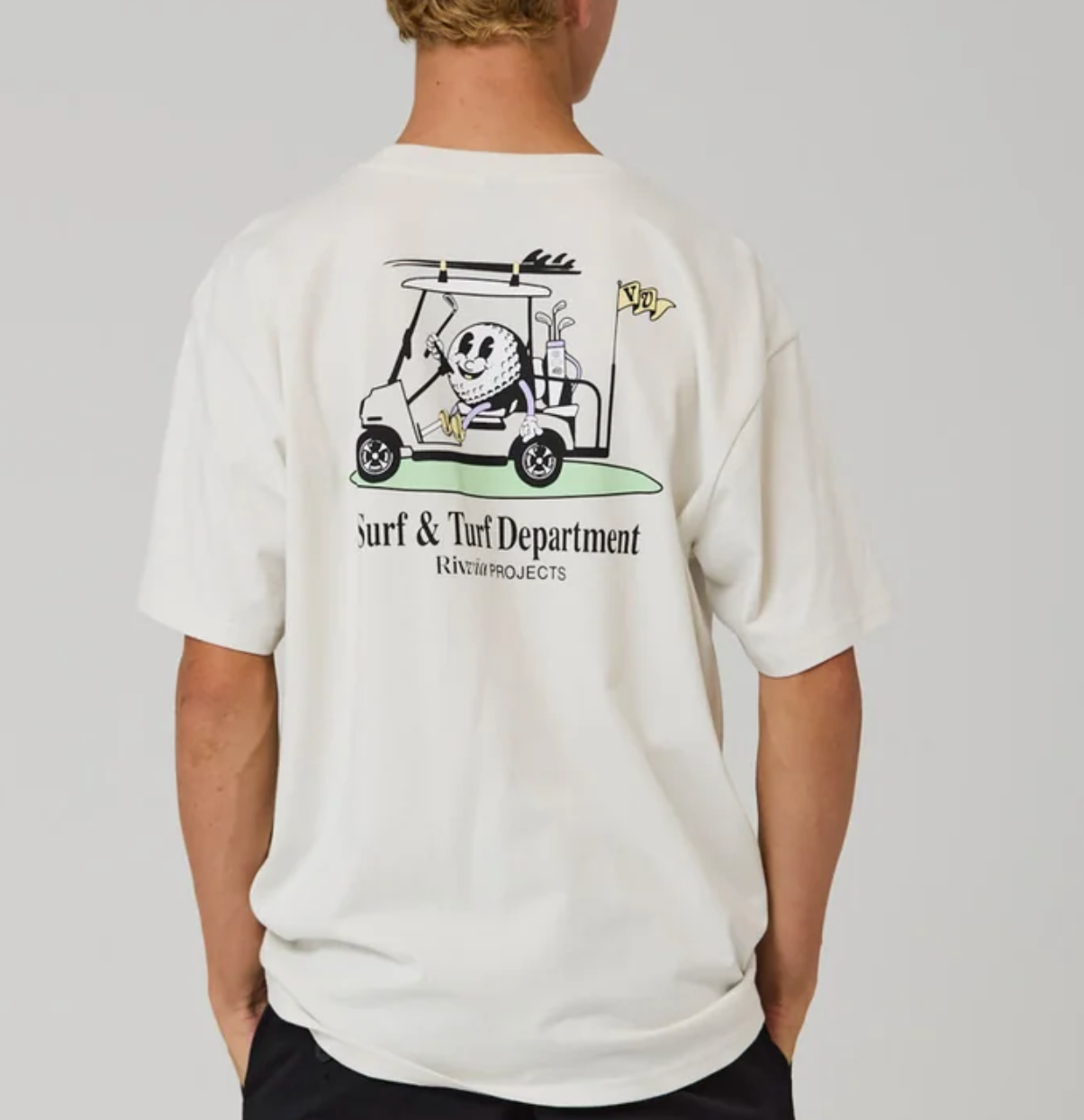 RIVVIA CADDY T-SHIRT : BONE