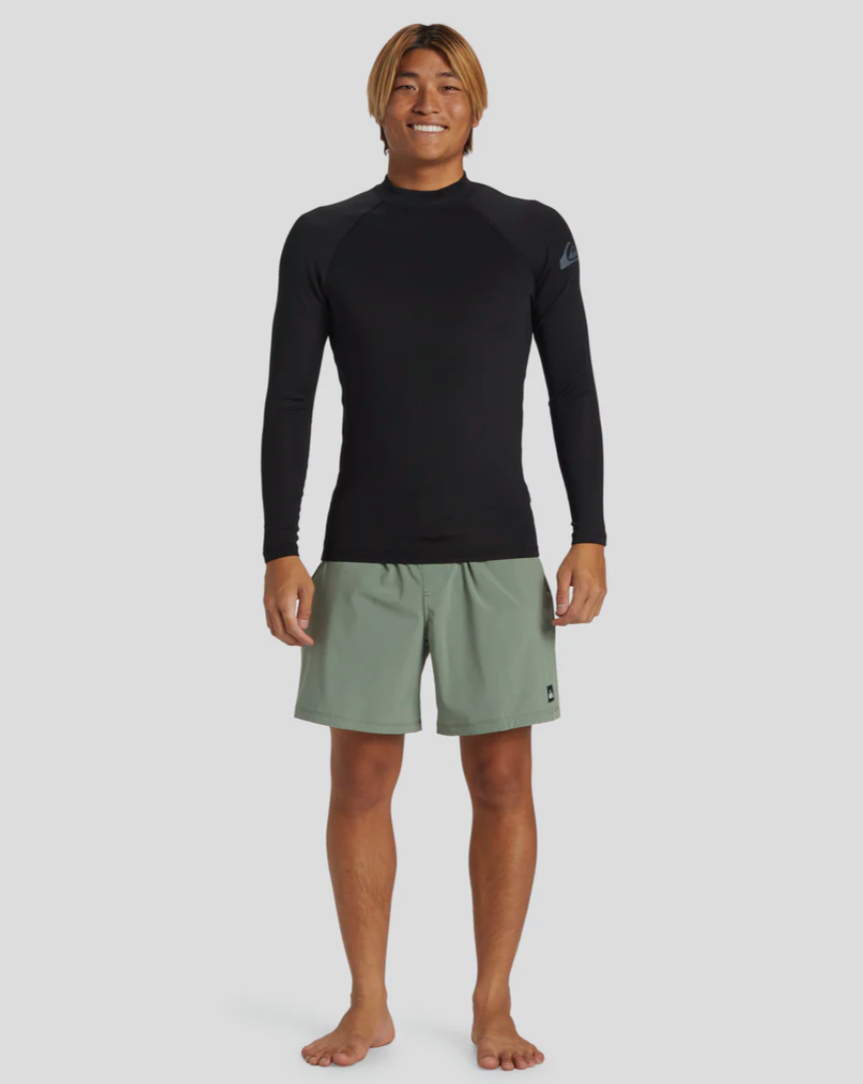 QUIKSILVER Mens Everyday Heat Long Sleeve Upf 50 Surf T-Shirt