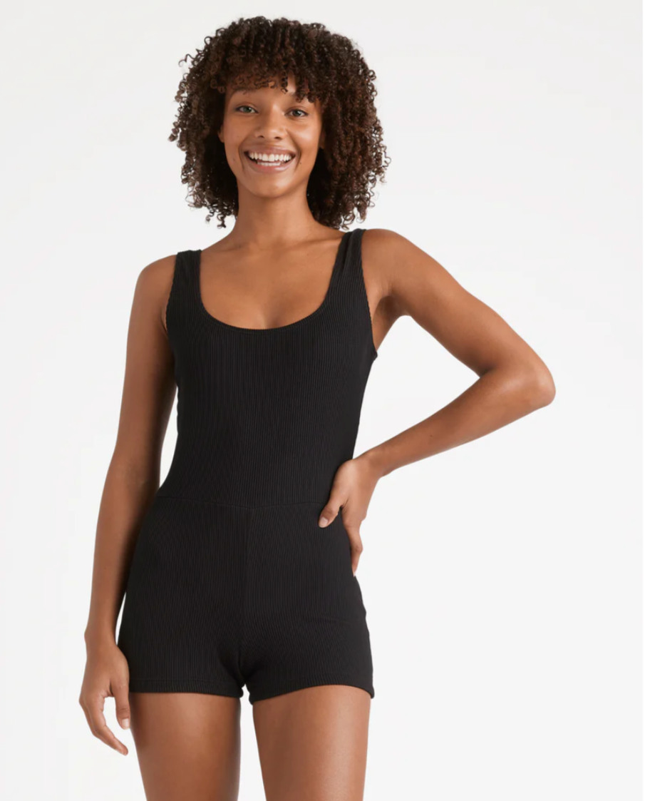 BILLABONG Womens Tanlines Retro Surf Bodysuit One Piece Swimsuit