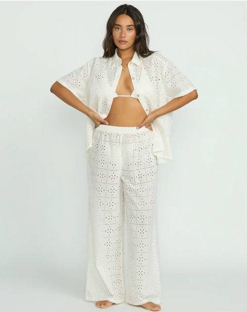 BILLABONG Eyelet Crush Beach Coverup Pants