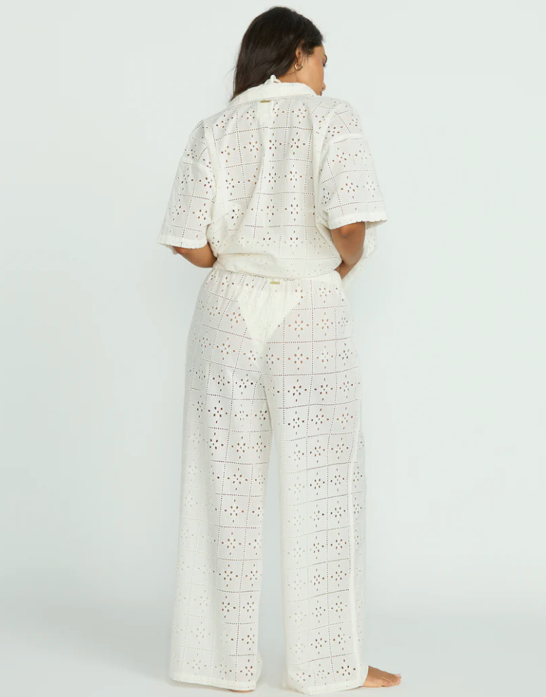 BILLABONG Eyelet Crush Beach Coverup Pants