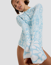 Load image into Gallery viewer, ROXY Womens Flowers Wave Long Sleeve Onesie Rash Vest
