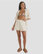 ROXY Womens Always Sunny Elastic Waist Shorts