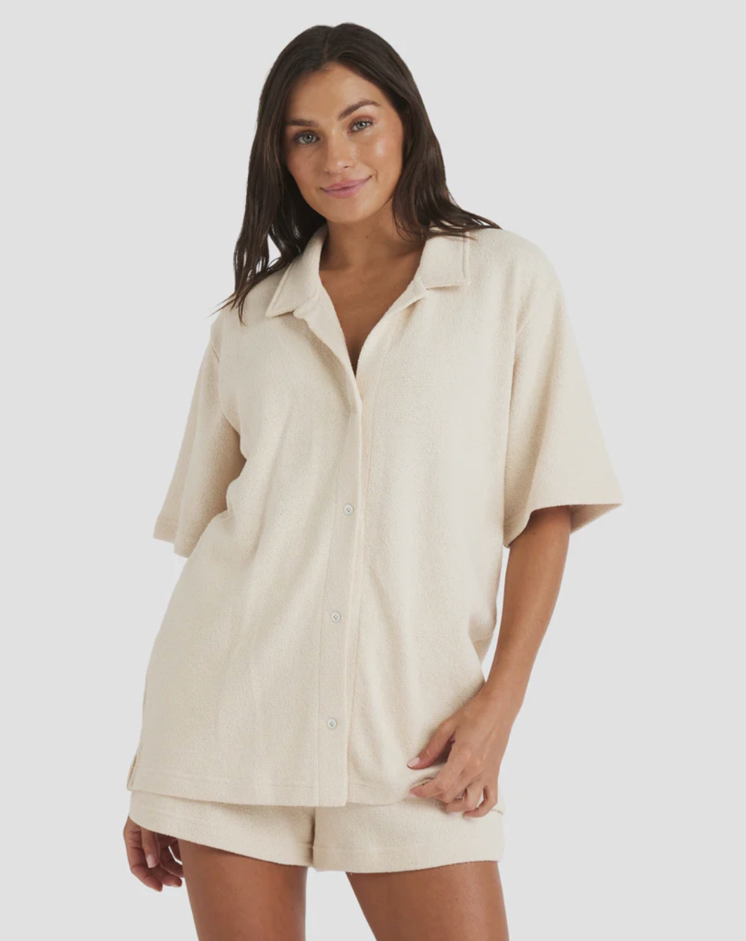 ROXY Womens Always Sunny Short Sleeve Shirt