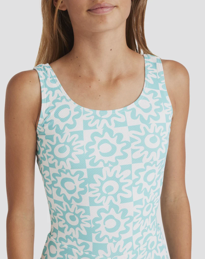 BILLABONG Girls Lost On You Retro Surf Bodysuit One Piece