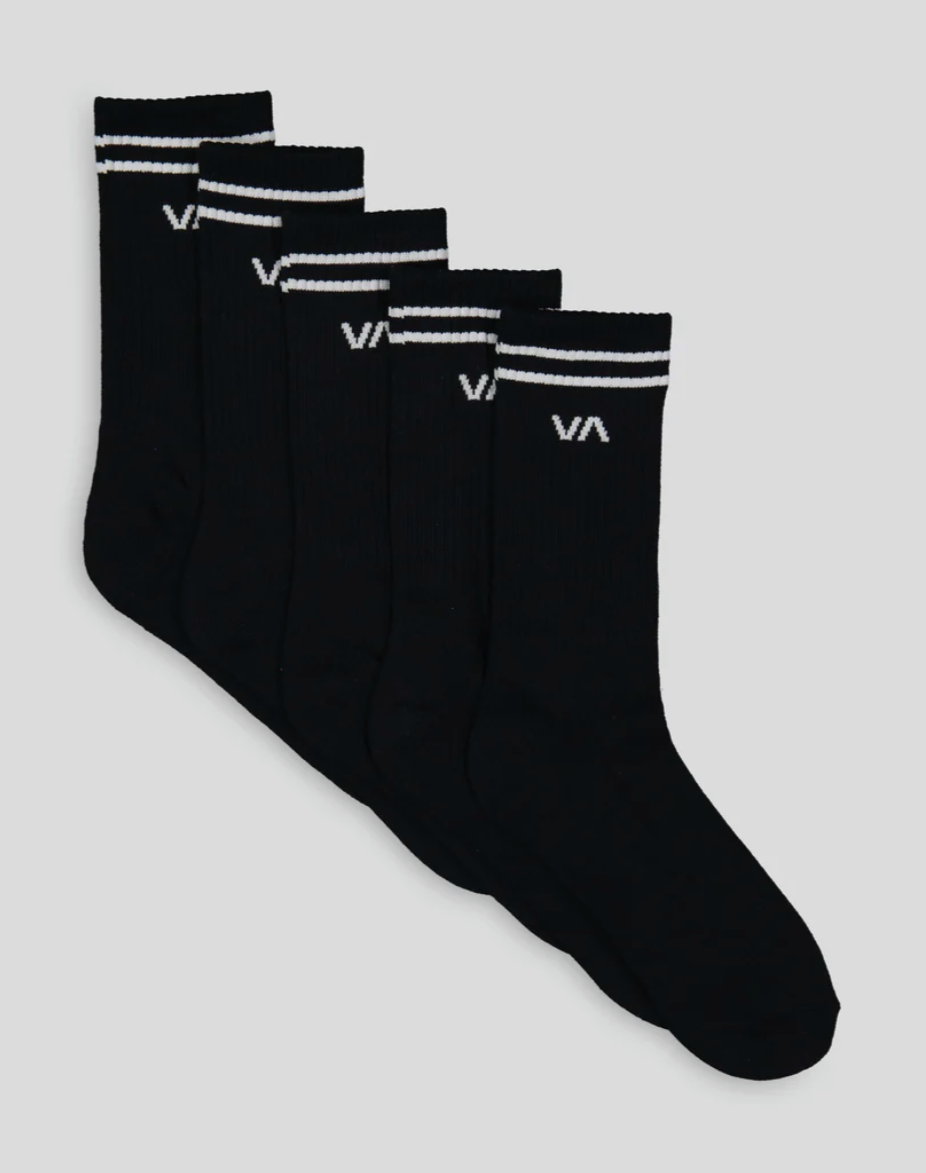 RVCA MENS UNION 5 PACK SOCKS