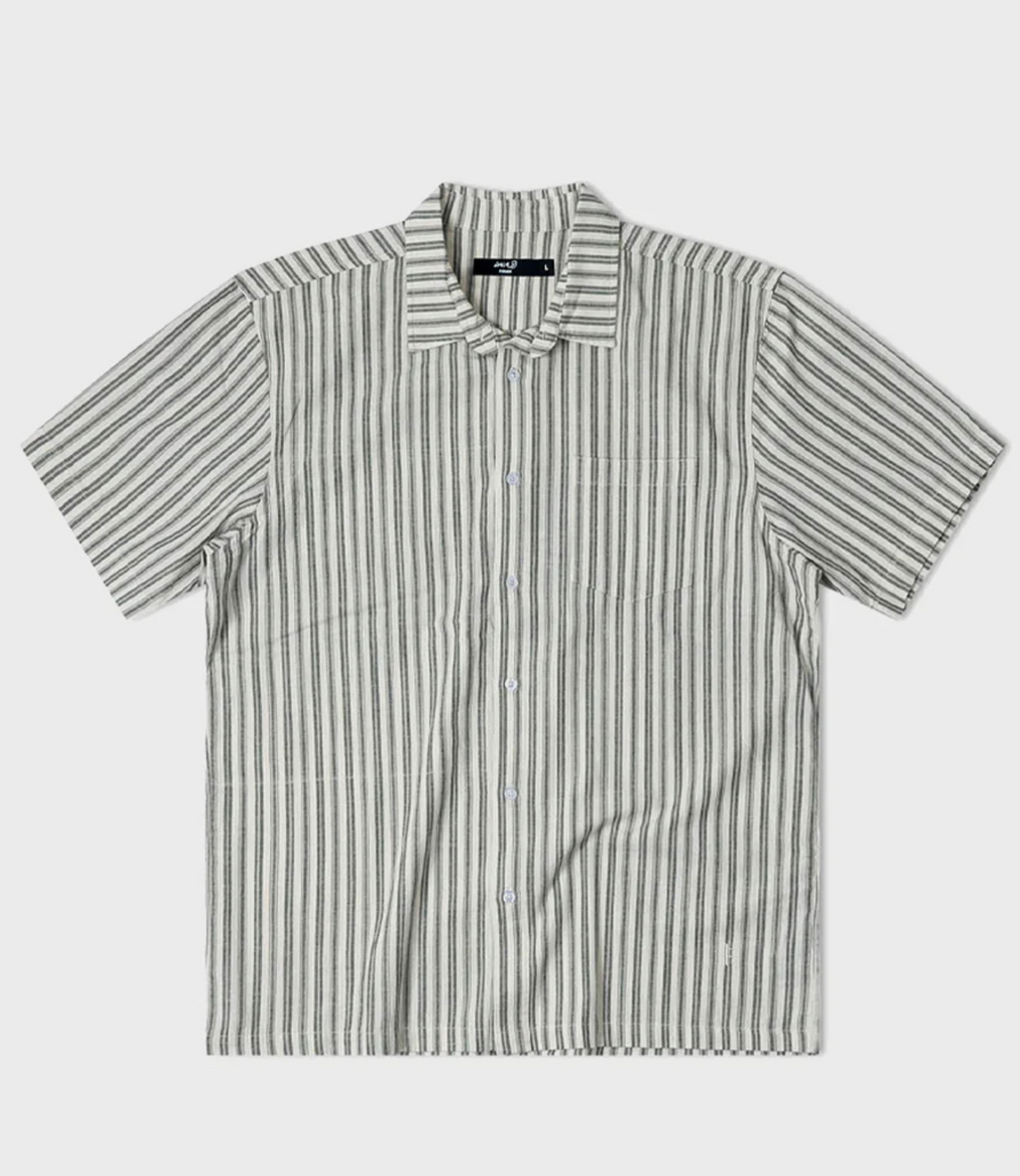 Former Reynolds Stripe SS Shirt - Bone