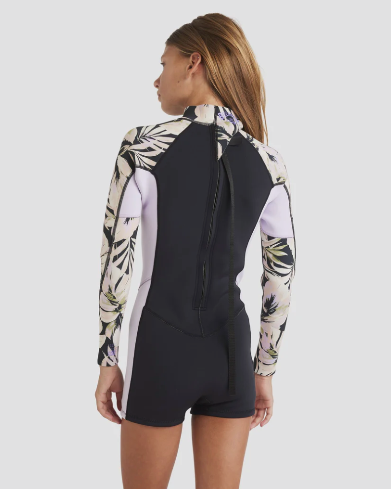 BILLABONG Girls 8-14 2/2mm Teen Spring Fever Long Sleeve Springsuit