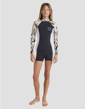 Load image into Gallery viewer, BILLABONG Girls 8-14 2/2mm Teen Spring Fever Long Sleeve Springsuit
