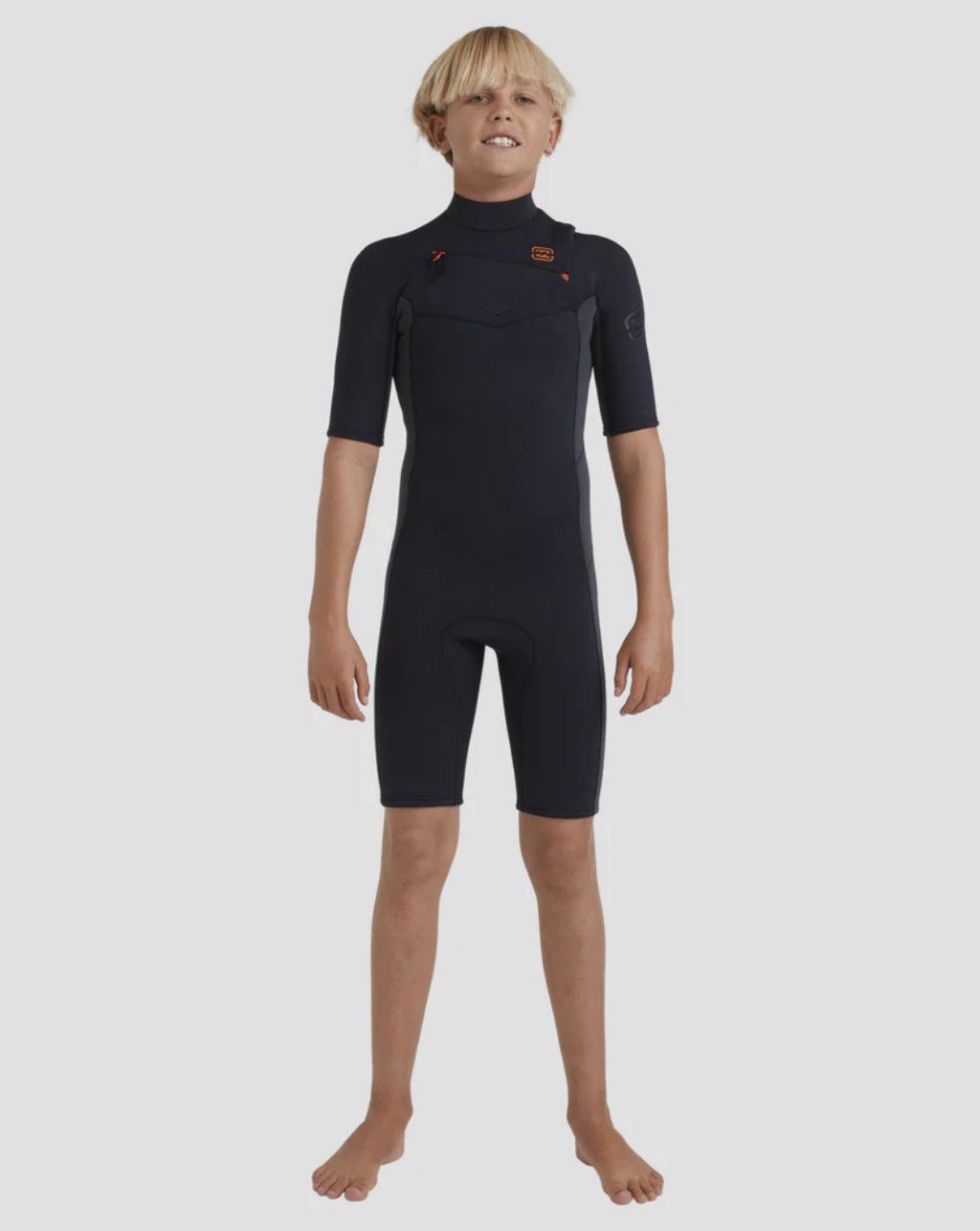 BILLABONG Boys 8-16 2/2mm Absolute Natural Chest Zip GBS Springsuit