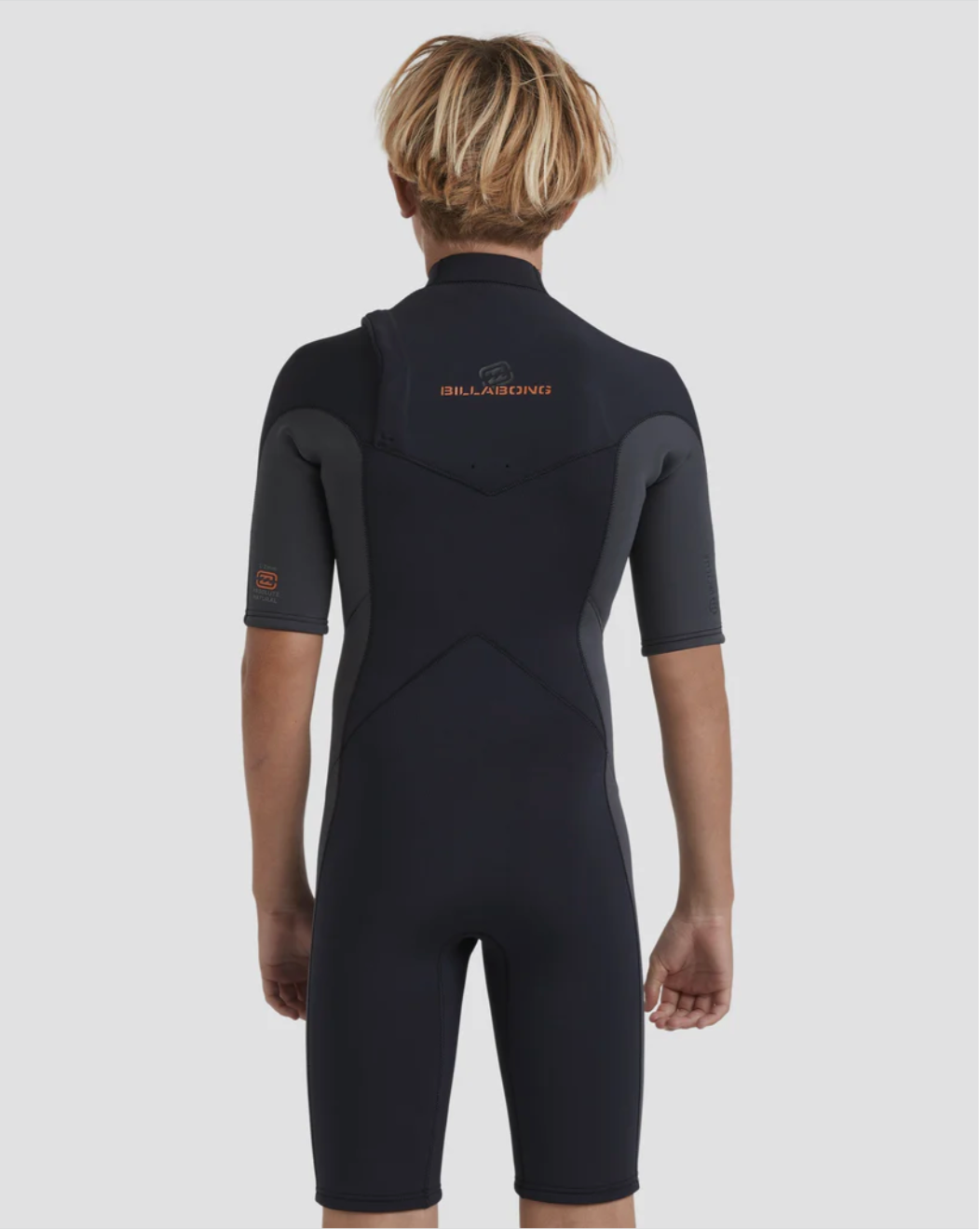 BILLABONG Boys 8-16 2/2mm Absolute Natural Chest Zip GBS Springsuit