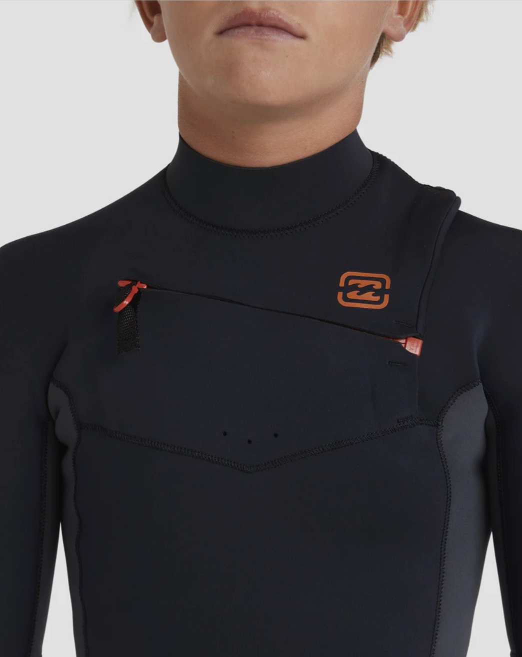 BILLABONG Boys 8-16 2/2mm Absolute Natural Chest Zip GBS Springsuit