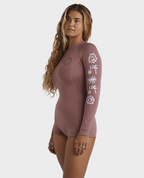 BILLABONG Womens 2/2mm Spring Fever Natural Long Sleeve Springsuit