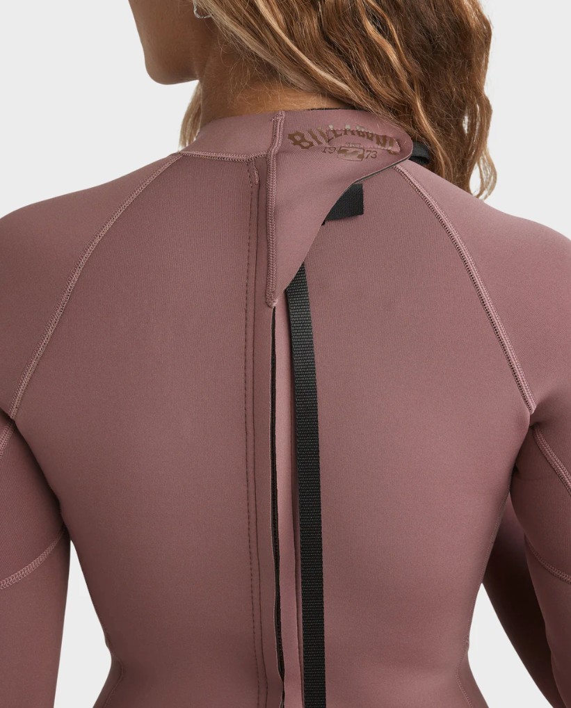 BILLABONG Womens 2/2mm Spring Fever Natural Long Sleeve Springsuit