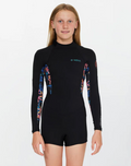 O'NEILL - Girl's Bahia 2mm Long Sleeve Mid Spring Suit Back Zip - Tropic Texta