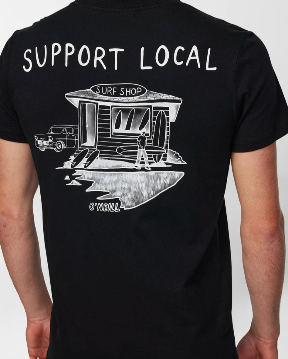O'NEILL Support Local SS T-Shirt - Black