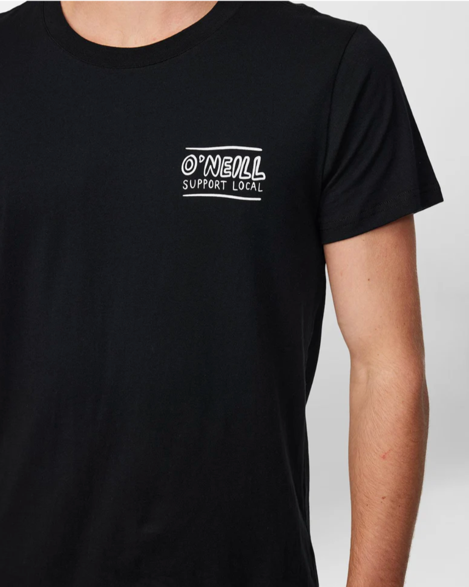 O'NEILL Support Local SS T-Shirt - Black