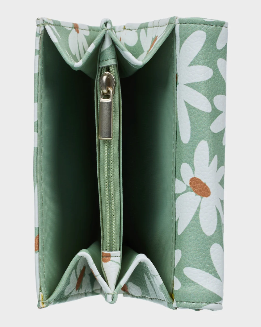 ROXY Womens Sideral Love Printed Leather Wallet