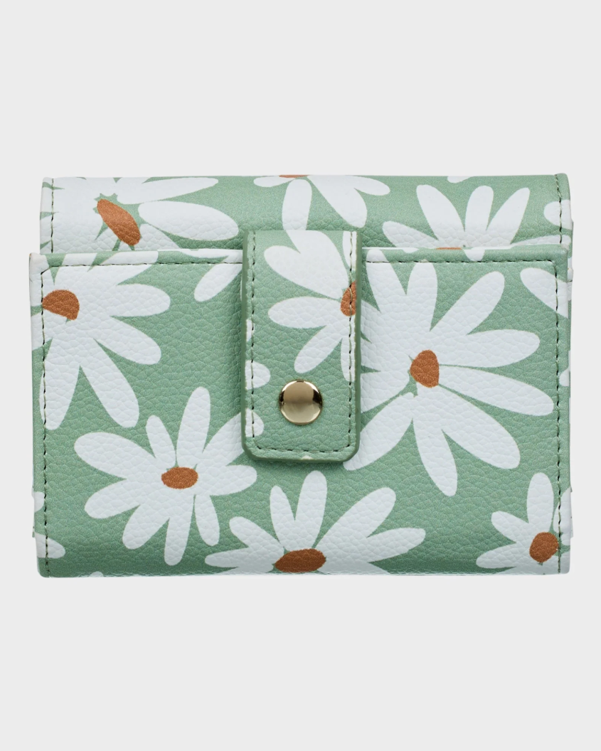 ROXY Womens Sideral Love Printed Leather Wallet