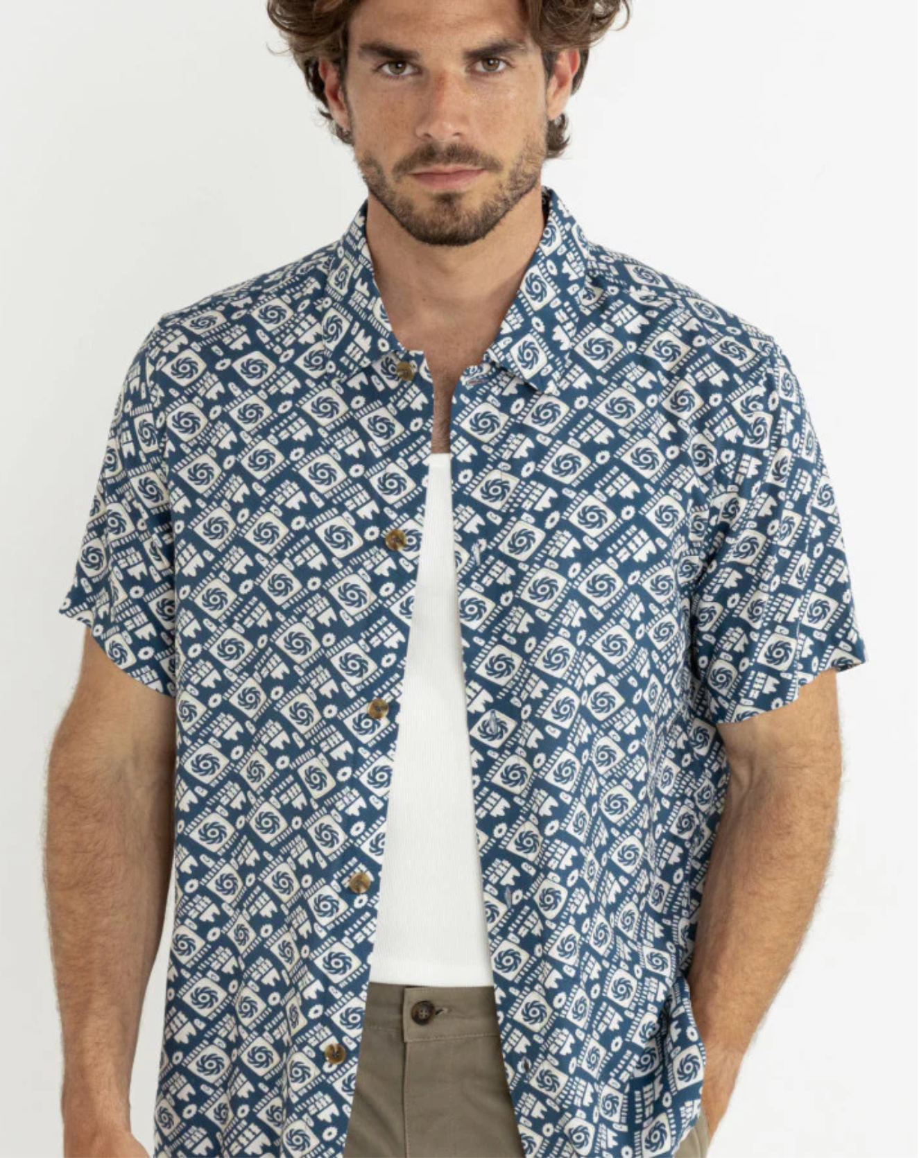 RHYTHM SUNDAY SS SHIRT - NAVY