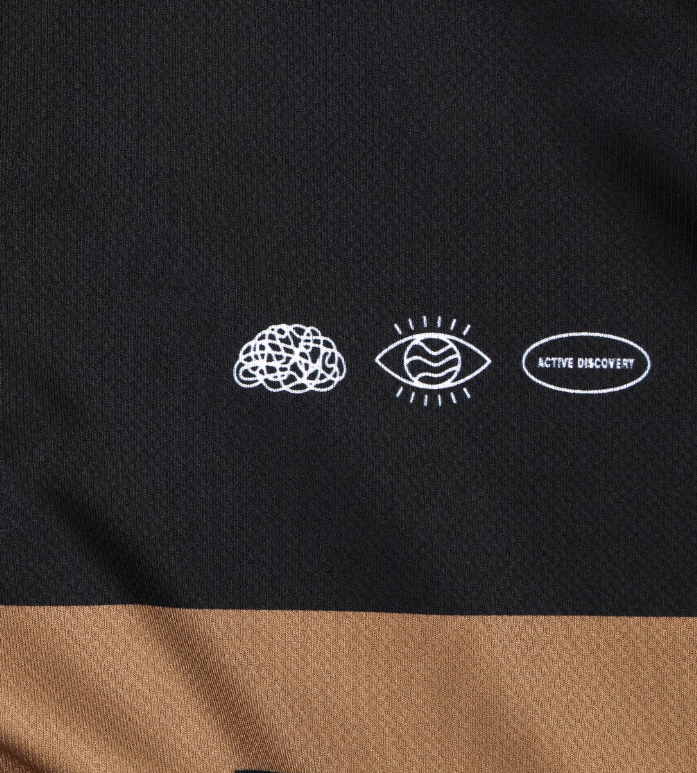 RIVVIA TEAM VV TRACK LS POLO : BROWN/BLACK