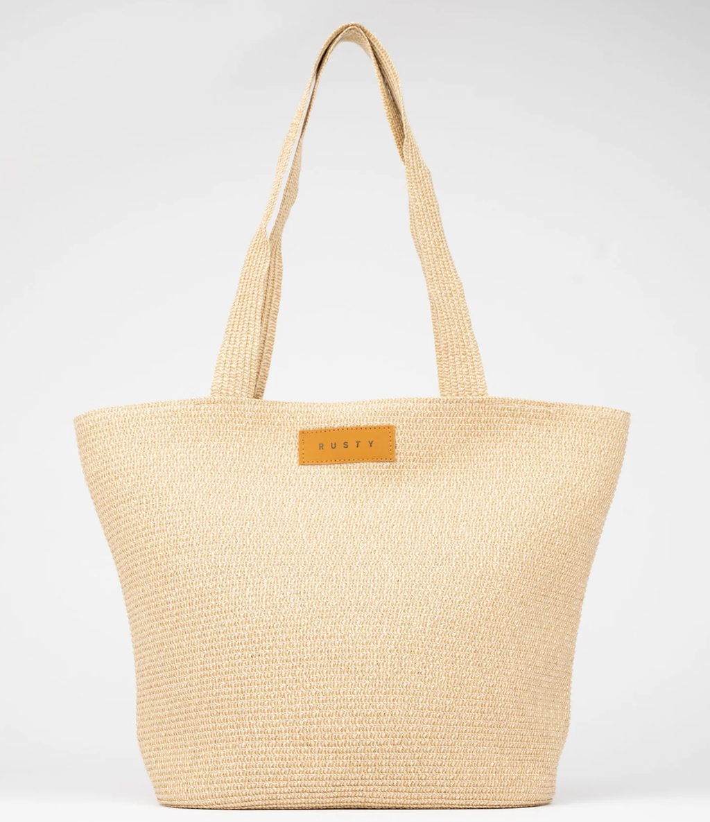 RUSTY Gisele Straw Beach Bag