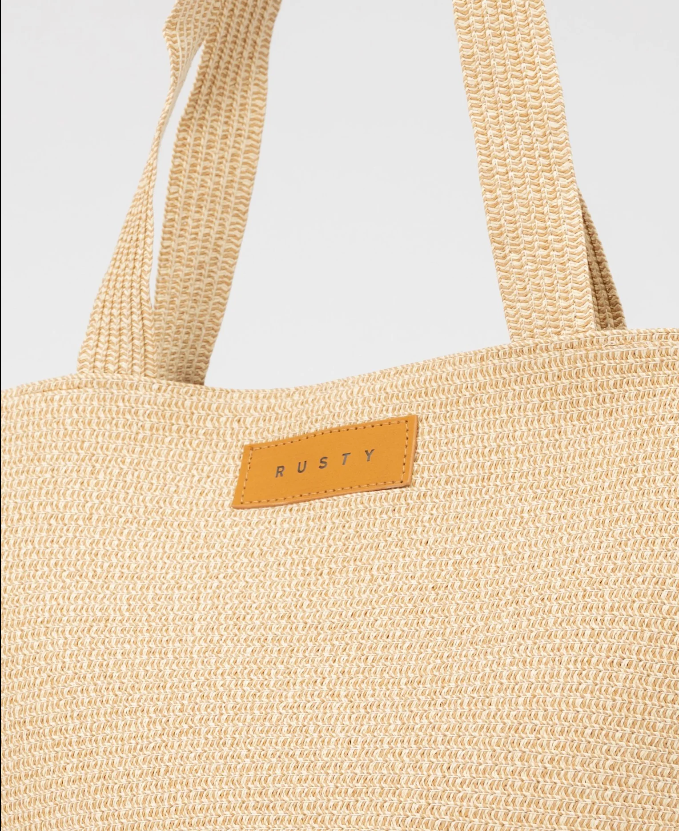 RUSTY Gisele Straw Beach Bag