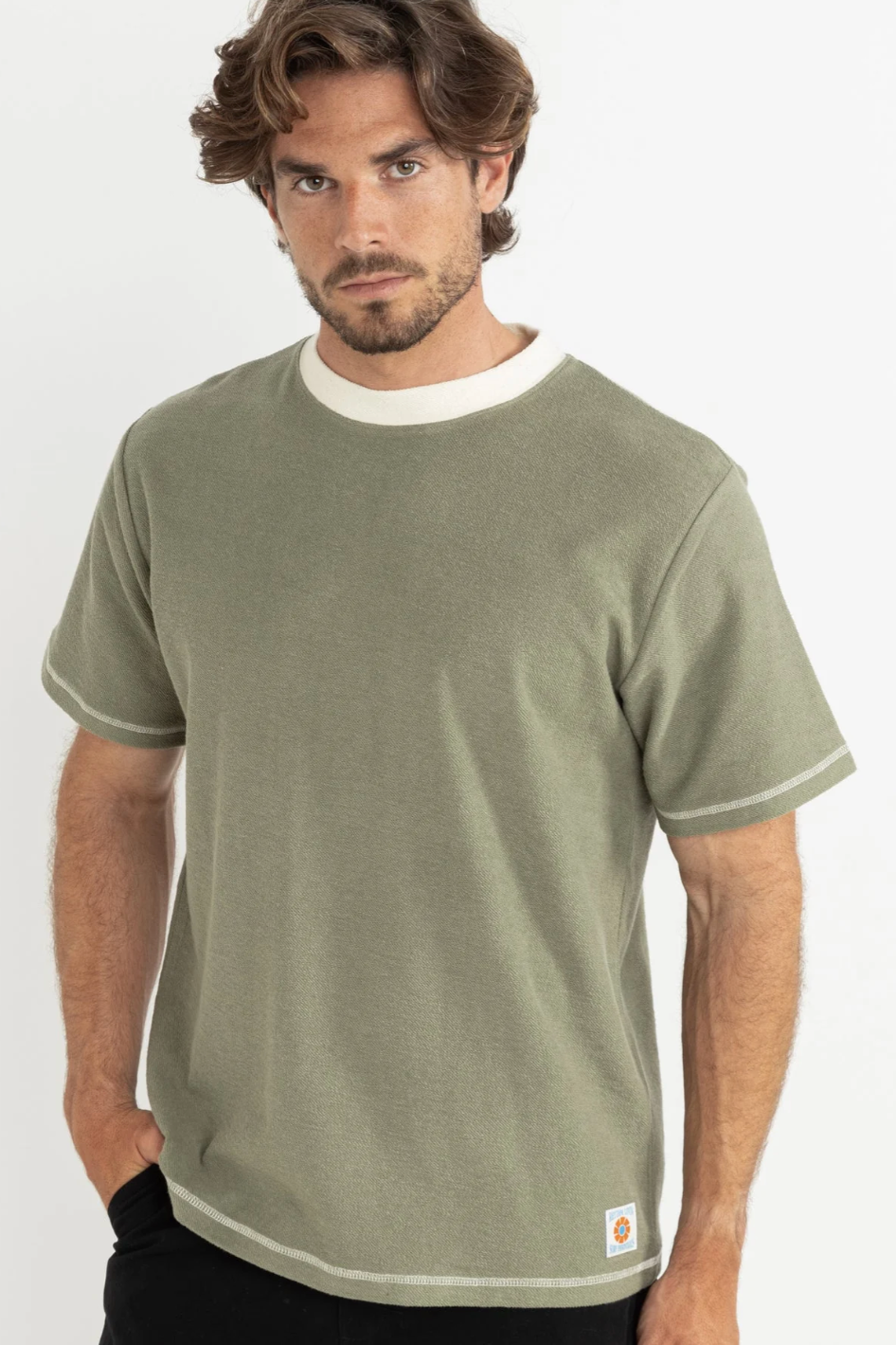 RHYTHM RHYTHM CONTRAST VINTAGE TERRY SS T-SHIRT